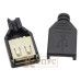 Роз'єм штекер мама USB 4 в розбірному корпусі