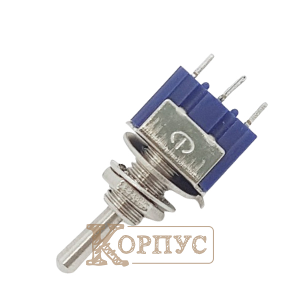 Тумблер 3 контакти ON-OFF-ON 6A 125VAC