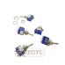 Тумблер 3 контакти ON-OFF-ON 6A 125VAC