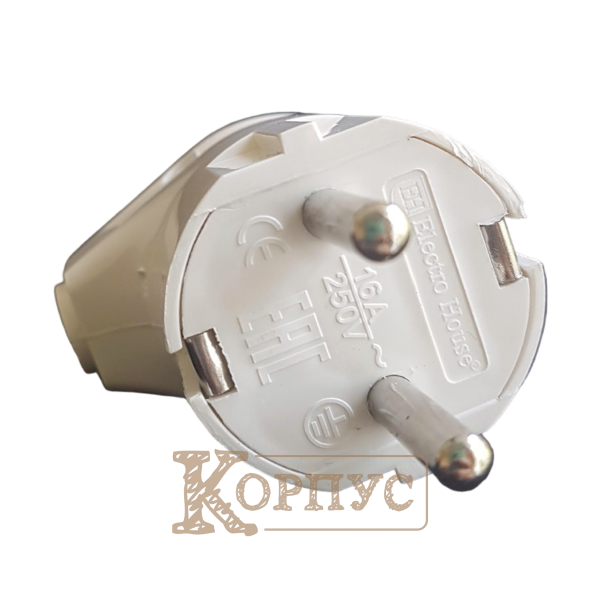Вилка з заземленням кутова EH-2127 Garant
