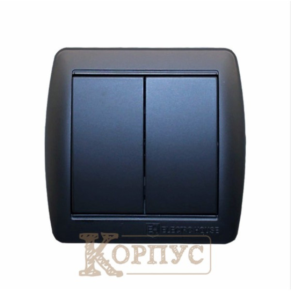 Выключатель двойной накладной Acura EH-2141-PG