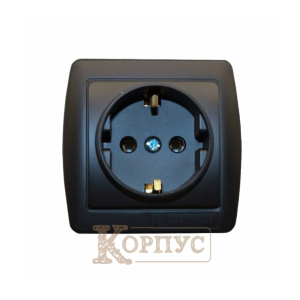 Розетка із заземленням накладна Acura EH-2145-PG