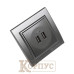 Розетка USB (2 порти) 2A Enzo срібний камінь EH-5320-ST