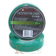 Ізоляційна стрічка зелена Soft Flex 25 м EH-PVCT-25G