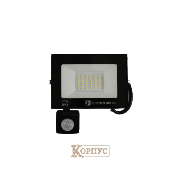 LED прожектор с датчиком движения 3000 Лм 30Вт EH-FDLS-30W