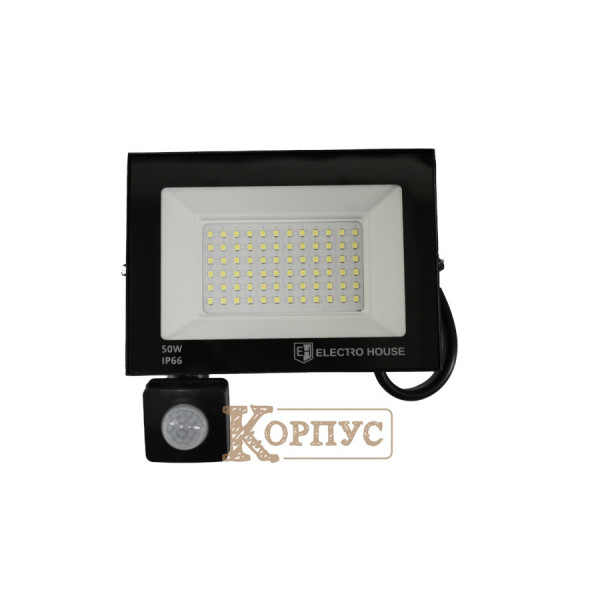 LED прожектор с датчиком движения 5000 Лм 50Вт EH-FDLS-50W
