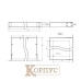 Корпус металевий 1U-200S в 19  стійку Rack 