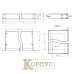 Корпус металевий 1U-160S в 19 стійку Rack Professional