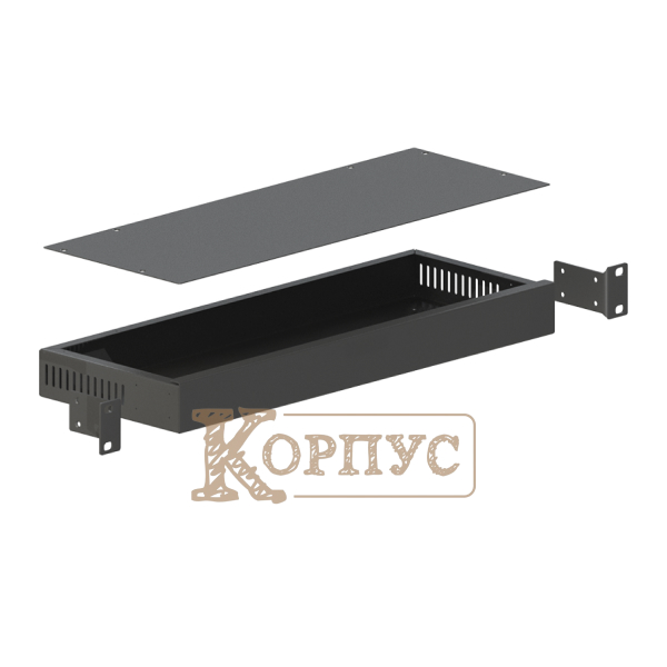 Корпус металевий 1U-160S в 19 з вентиляцією