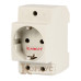 Розетка на DIN-рейку e.socket.pro.din.tms, 230 В, L+N+PE