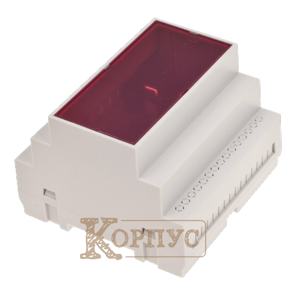 Корпус Z109 на DIN-рейку з червоним фільтром
