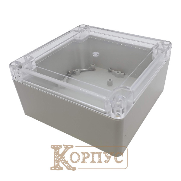 Корпус ZP120.120.60JP з прозорою кришкою для електроніки