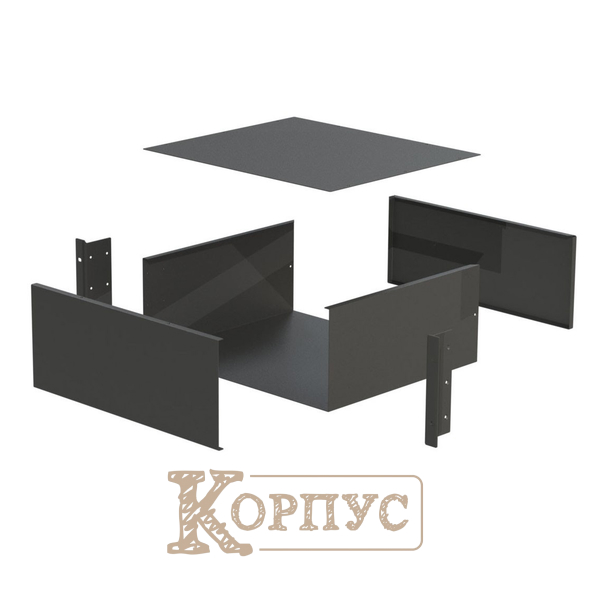 Корпус металлический 4U-370S в 19 стойку Rack Professional