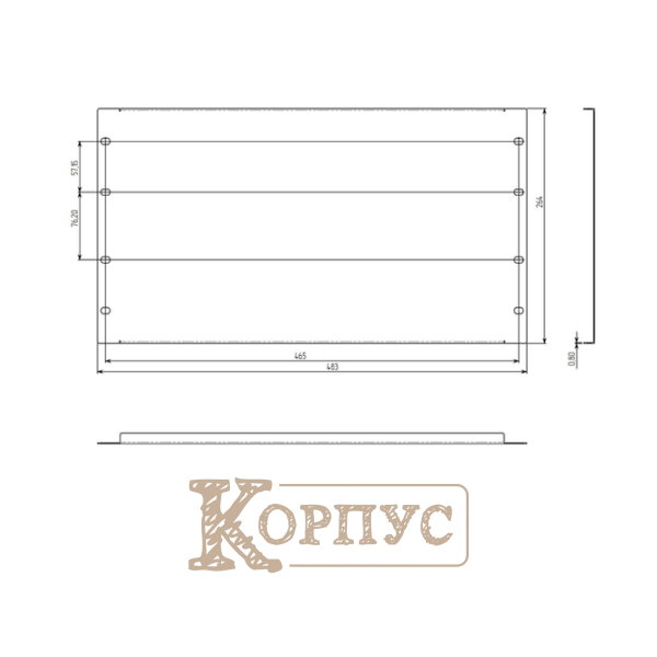 Панель заглушка 6U 19″